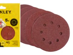 Schleifscheibe 115 mm, Schleifblätter gelocht mit 8 Löchern: 1 Stück 60g, 1 St…