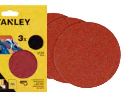 Schleifscheibe 125 mm, Durchmesser 125 mm, 3 Fiberscheiben, Körnung 60g