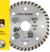 Diamanttrennscheibe für Winkelschleifer diamantiert, Durchmesser 115 mm, Bohrung 22.2 mm (STA38202-XJ)