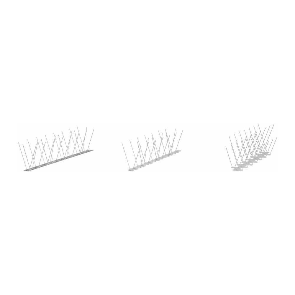 Vogelabwehr BIRD SPIKE 60 x 110 x 335 mm, Doppelt – Packung 150 Stk.