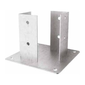 Offener Pfostenträger F69 150 x 2,5 mm, Hülse 121 x 121 mm