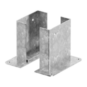 Zweiteiliger Pfostenträger, 4 mm FD20 200 x 4,0 mm, Hülse 201 x 66 mm