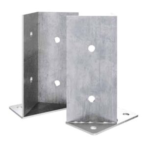 Zweiteiliger Pfostenträger, Schenkel außen FD70 180 x 3,0 mm