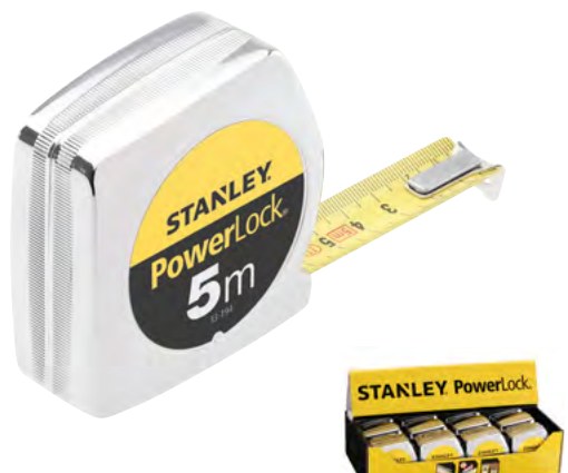Bandmaß PowerLock Kunststoffgehäuse, 10 25 Belag geschlossen (0-33-442)