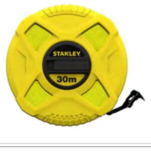 Kapselmaßband Stanley mit Fiberglasband, Länge 30 m, Breite 12,7 mm