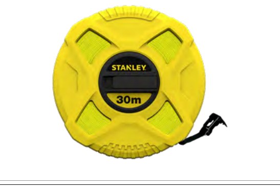 Kapselmaßband Stanley mit Fiberglasband, Länge 10 m, Breite 12,7 mm