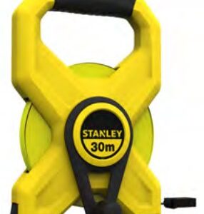 Rollbandmaß Stanley offener Rahmen mit Fiberglasband, Länge 30 m, Breite 12,7 mm