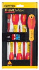 Schraubendreher-Set FatMax 6-teilig isoliert, 5,5×150 Pozidriv 1,0×100 Pozidriv
