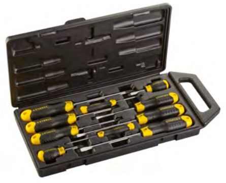 Schraubendreher-Set Cushion Grip 10-teilig, PH. 0×60 PH. 1×75 PH. 2×40 PH.