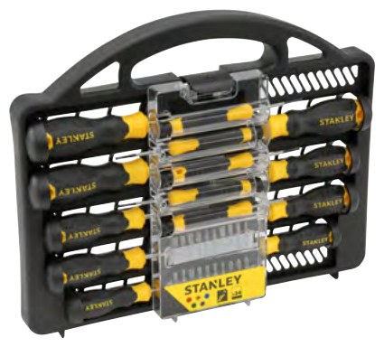 Schraubendreher-Set Cushion Grip 10-teilig, Pozidriv 0×50 Pozidriv 1×75 Pozidriv 2×40