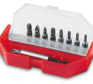 Bit-Set 10-teilig, 3 Pozidriv + 1 PH. + Adapter