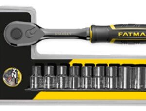 Set Ratsche FatMax mit Steckschlüsseleinsätzen und Bits, Bithalter att.3/8" für Bits