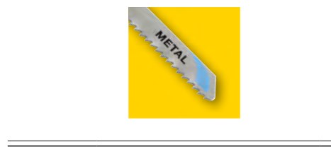 Stichsägeblatt für Metall, T-Schaft, Blattlänge 92 mm, Nutzlänge 64 mm
