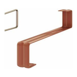 Vorgeformter S-Anker für glatte Dachpfannen TILE STOP S 16 x 90 mm, RAL 3009 – Packung 50 Stk.