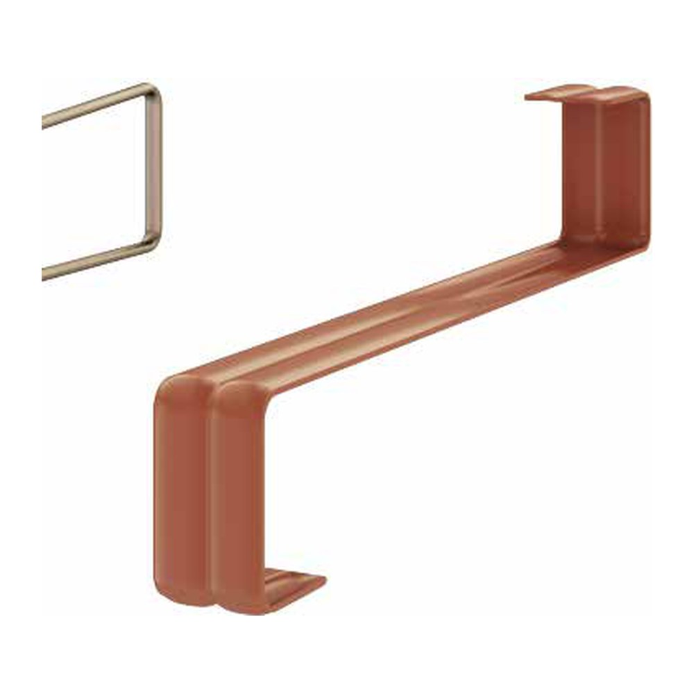 Vorgeformter S-Anker für glatte Dachpfannen TILE STOP S 20 x 120 mm, RAL 3009 – Packung 50 Stk.