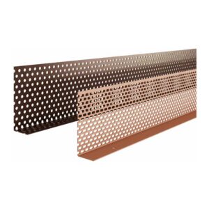 Vorgefalztes Belüftungsgitter VENT FOLD 30 mm x 70 mm x 1,5 m, RAL 8017 – Packung 10 Stk.