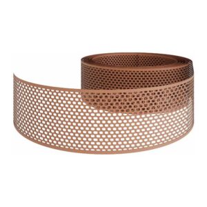 Belüftungsgitter aus PVC VENT GRILLE 80 mm x 5 m, RAL 8004 – Packung 24 Stk.
