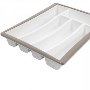 Besteckeinsatz für Schublade Color Style aus PP 27x35 cm H. 6,5 cm taupe