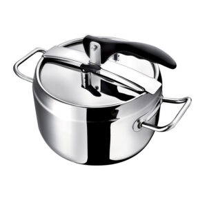 Schnellkochtopf Daily Plus 18/10 5 l ø 22 cm H. 20 cm mit 4 Sicherheitsventilen, Dreischichtboden für Induktion, im bedruckten Karton