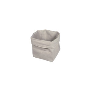 Korb quadratisch klein 11x11 cm H. 15 cm beige/beige mit Kernkissen und Aufhängeband