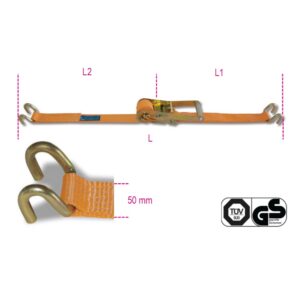 Ratschen-Zurrsysteme LC 2500 kg, Gurt aus hochfestem Polyester (PES), Bordwandhaken