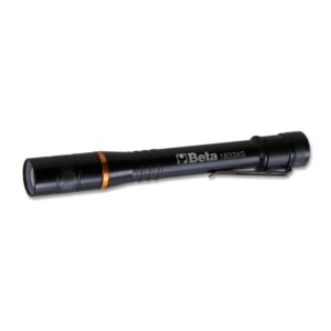 LED-Inspektionslampe aus robustem eloxiertem Aluminium, 200 Lumen, verstellbarer Lichtkegel, Batterien 2xAAA (nicht enthalten), IP66