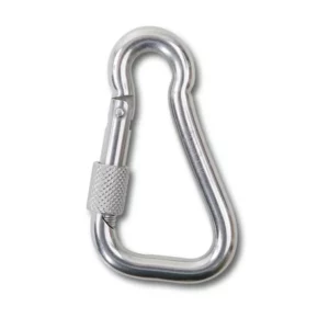Asymmetrische Karabiner mit Verschlussmutter für allgemeine Verbindungen, Edelstahl AISI 316, KEINE persönliche Schutzausrüstung
