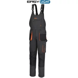 Leichte Arbeitslatzhose aus T/C-Twill 180 g mit Oxford-Einsätzen, grau