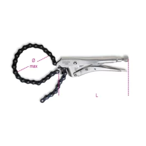 Verstellbare Gripzange mit Kette, max.