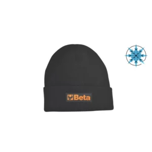 Wintermütze mit Umschlag, 100 % Acryl, innen gefüttert mit 3M Thinsulate™, Einheitsgröße, schwarz