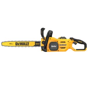 54 Volt Akku-Kettensäge 45 cm Schwert (bürstenlos) – mit 1 FLEXVOLT-Akku 9,0 Ah und Ladegerät