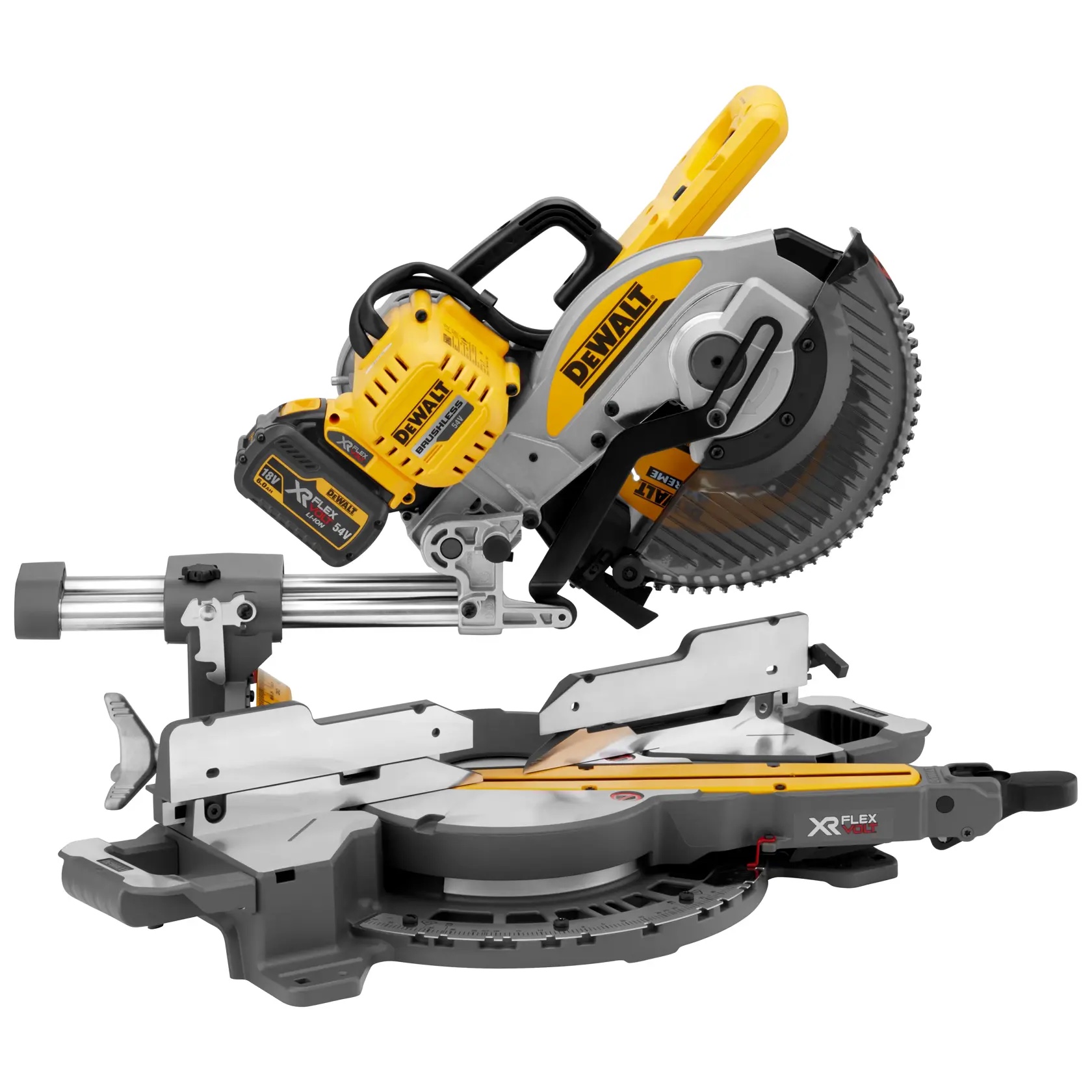 XR FLEXVOLT 54V Akku-Paneelsäge 250 mm (bürstenlos), Basis-Type – mit 2 FLEXVOLT-Akkus 6,0 Ah und Ladegerät