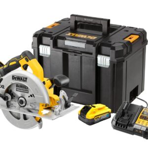18V XR Akku-Handkreissäge 184 mm (bürstenlos) – mit 2 POWERSTACK Akkus 5 Ah