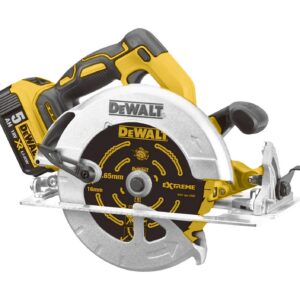 18V XR Akku-Handkreissäge 184 mm (bürstenlos) – mit 2 Akkus 5 Ah