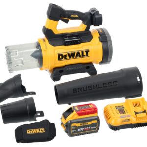 54 Volt Akku-Axialgebläse (bürstenlos) – mit 1 FLEXVOLT-Akku 9,0 Ah und Ladegerät – DCMBL777X1-QW