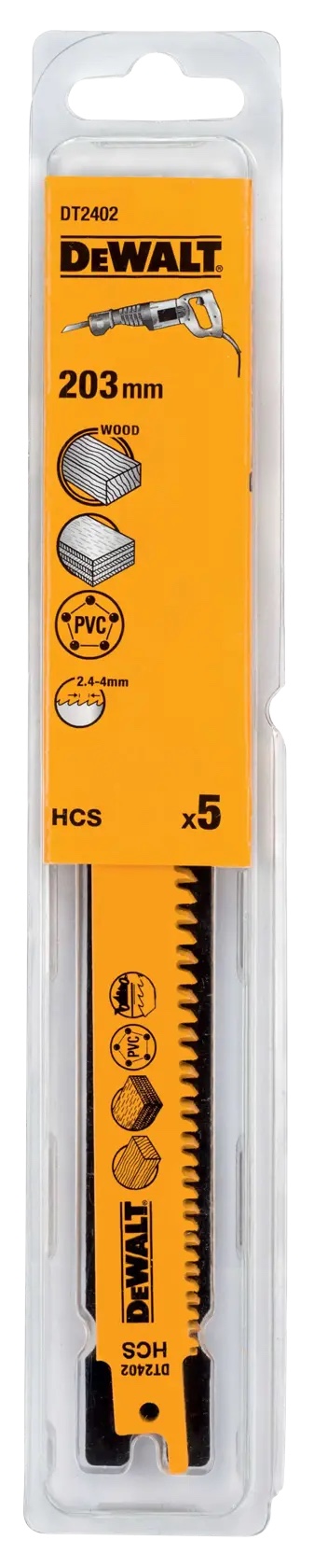 Progressor HCS-Holzsäbelsägeblätter / Gesamtlänge: 203mm / Zahnteilung: 2.4-4mm