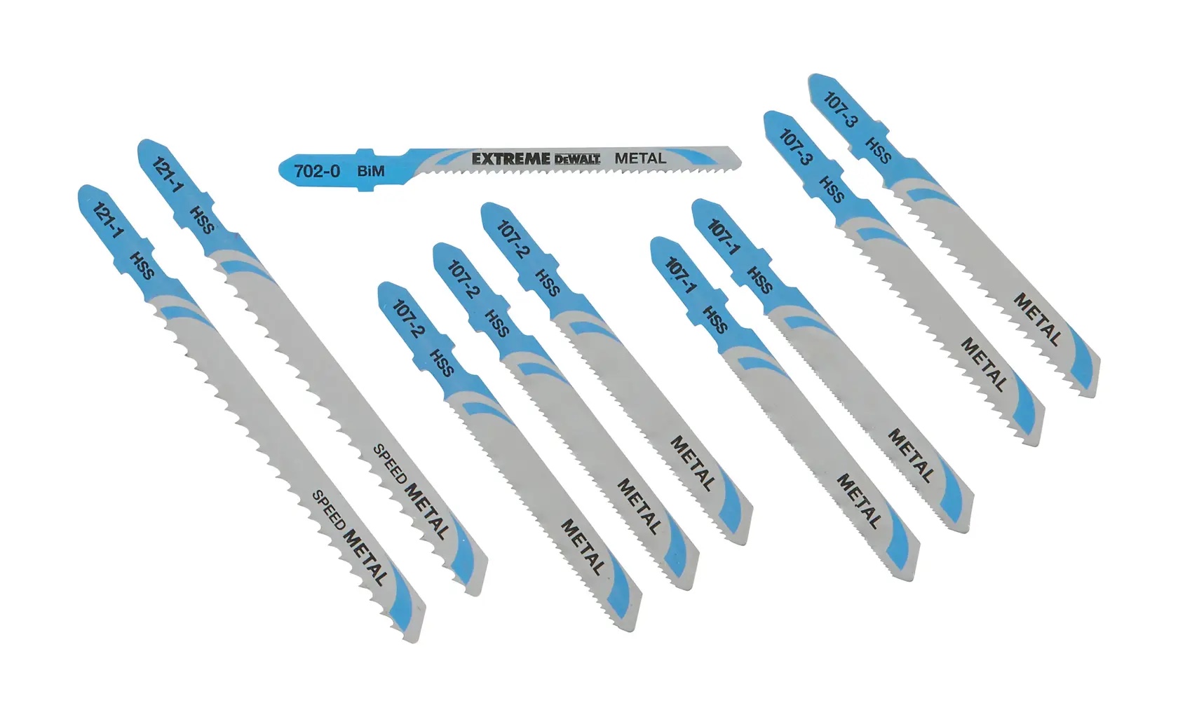 10tlg. HSS-Stichsägeblätter-Set - Satz Metall