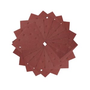 Schleifpapier-Klettfix 115 x 115mm K80, Mehrzweck-Holz/Farbe - Trockenschliff - gelocht (8 Loch ringförmig)
