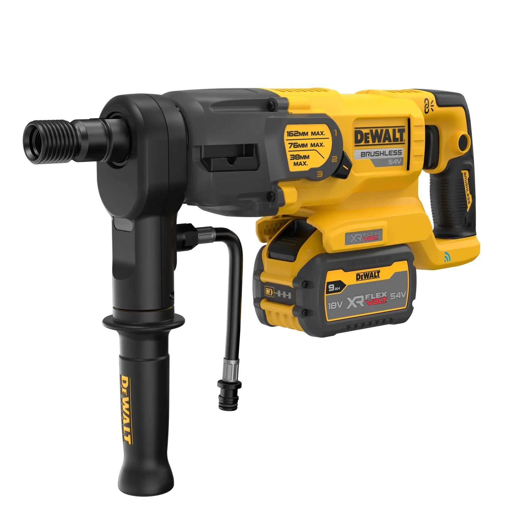 54 Volt Akku-Kernbohrmaschine – mit 2 FLEXVOLT-Akkus 9,0 Ah und Ladegerät