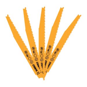 Saebelsaegeblatt Bi-Metall fuer universellen Einsatz 203mm 5-10TPI, 5 Stueck