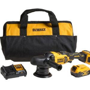 18 Volt Akku-Exzenterpolierer (bürstenlos) – mit 2 Akkus 5 Ah und Ladegerät