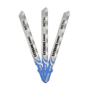 86-61mm / Zahnteilung 1mm / max. Schnitttiefe 3mm / EXTREME DEWALT® BI-Metall Stichsägeblätter (T-Aufnahme)