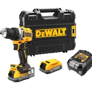 18V XR Akku-Bohrschrauber (bürstenlos) inkl. 2x Powerstack Akku (18 Volt / 1,7 Ah) mit Pouch-Akku Technologie