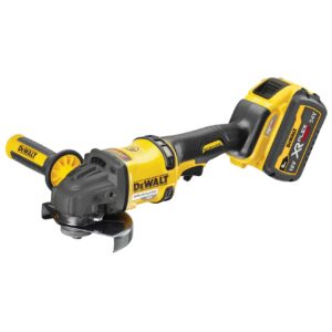 54 Volt Akku-Winkelschleifer 125mm (bürstenlos) – mit 2 FLEXVOLT-Akkus 9 Ah und Ladegerät
