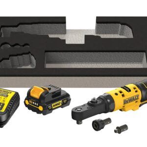 12V XR Akku-Ratsche, 1/4" und 3/8" (bürstenlos) inkl. 1x G-Akku (12 Volt / 3 Ah)