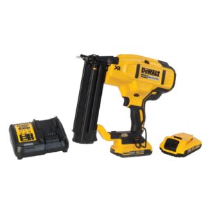 18V XR Akku-Stiftnagler 18 Gauge (bürstenlos) – mit 2 Akkus 2 Ah