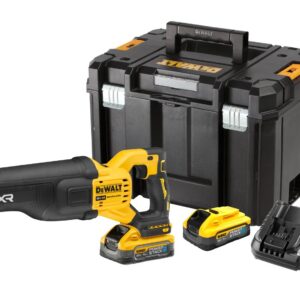18 Volt Akku-Säbelsäge (bürstenlos) – mit 2 POWERSTACK-Akkus 5,0 Ah und Ladegerät