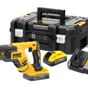 18 Volt Akku-Säbelsäge (bürstenlos) - für Akku Plus – mit 2 POWERSTACK-Akkus 5,0 Ah und Ladegerät