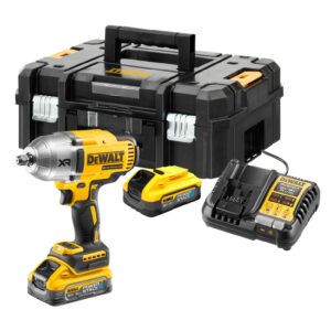 18 Volt Akku-Schlagschrauber 1/2" Außenvierkant (bürstenlos) - für Akku Plus – mit 2 POWERSTACK-Akkus 5,0 Ah, Ladegerät und Koffer