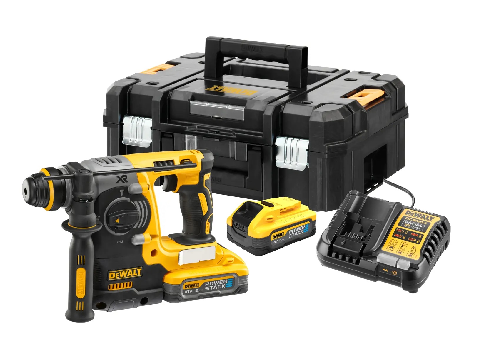 18 Volt / 5 Ah Powerstack SDS-plus Akku-Kombihammer
